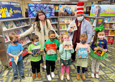 children with books