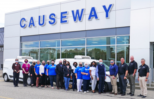 causeway donates van to united way