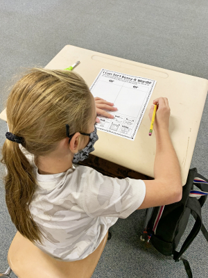 student in the extended day program at Cedar Grove elementary