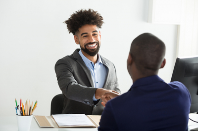 men shaking hands