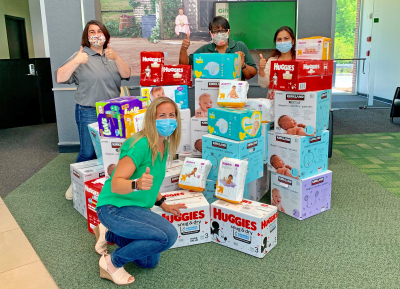td bank donates diapers to the diaper drive